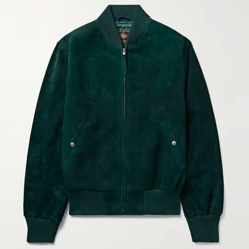 Golden bear leather hot sale bomber jacket